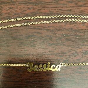 Jessica Necklace on Gold-plated Chain